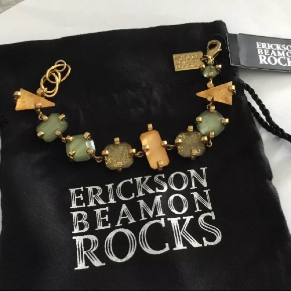 Erickson Beamon✨Tangerine & Jade Lucite Bracelet - Picture 8 of 8